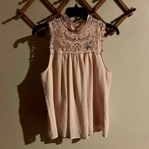 Pink Dressy Tank Top